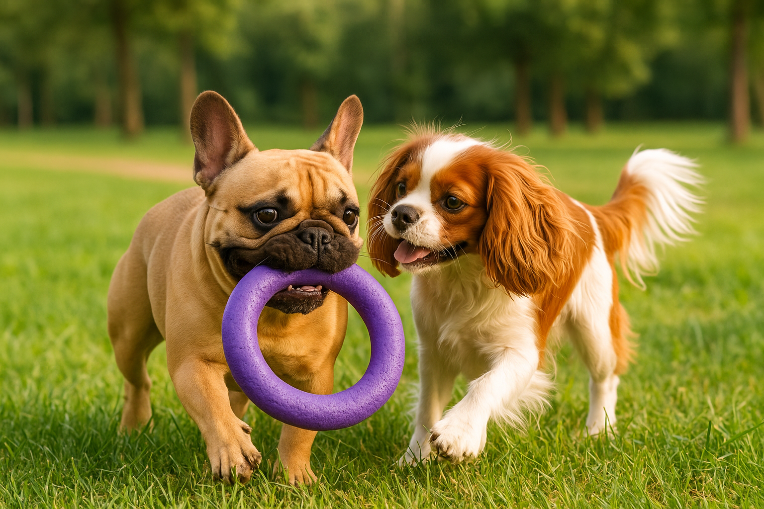 Psy podczas zabawy - szczęśliwe i zdrowe dzięki odpowiedniej diecie